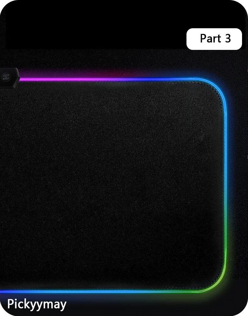 Mousepads Design RGB Mousepad Large Gaming Desk Mat Luminous Mouse Pad Big LED Mouse Mat Desk Pad Backlit Keyboard Mats