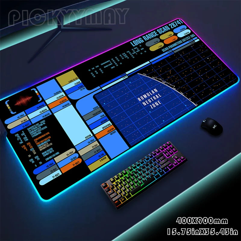 Mousepads Design RGB Mousepad Large Gaming Desk Mat Luminous Mouse Pad Big LED Mouse Mat Desk Pad Backlit Keyboard Mats