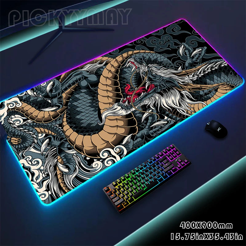 Mousepads Design RGB Mousepad Large Gaming Desk Mat Luminous Mouse Pad Big LED Mouse Mat Desk Pad Backlit Keyboard Mats