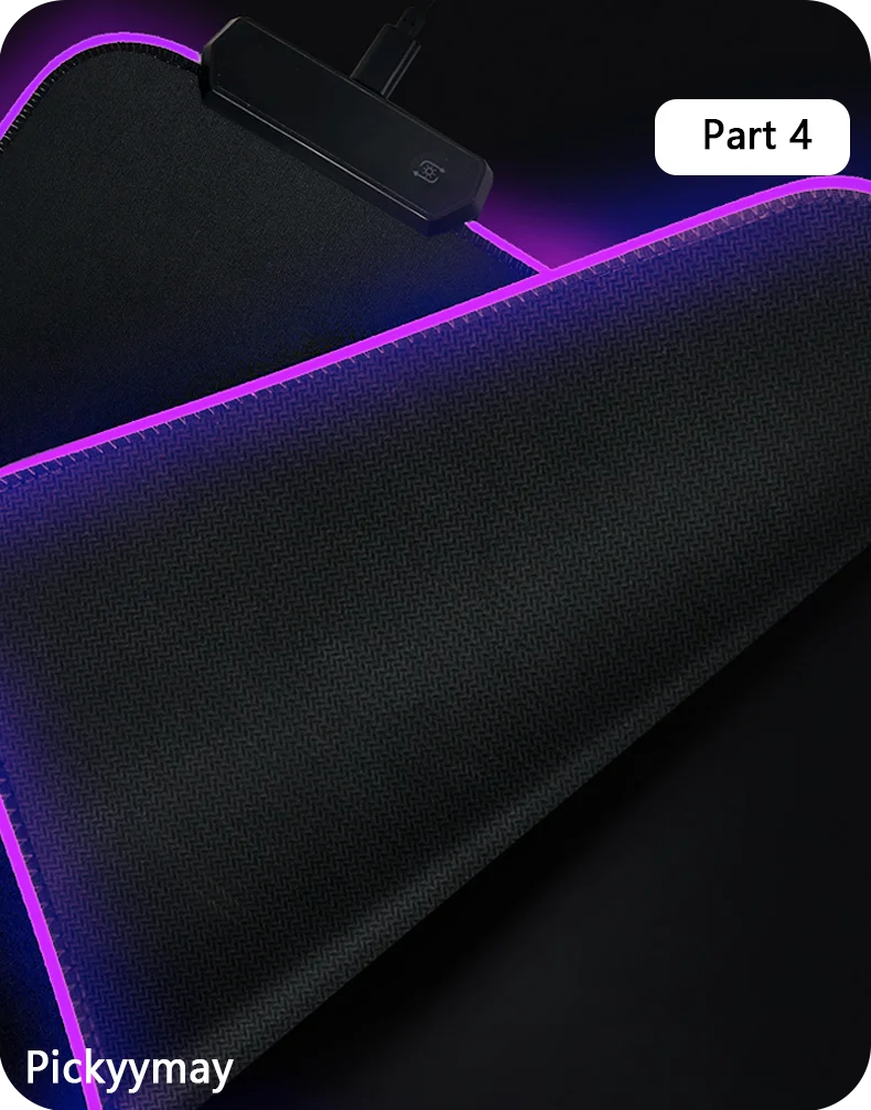 Mousepads Design RGB Mousepad Large Gaming Desk Mat Luminous Mouse Pad Big LED Mouse Mat Desk Pad Backlit Keyboard Mats