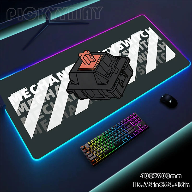 Mousepads Design RGB Mousepad Large Gaming Desk Mat Luminous Mouse Pad Big LED Mouse Mat Desk Pad Backlit Keyboard Mats