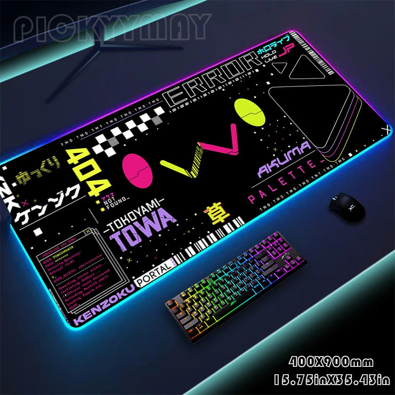Mousepads Design RGB Mousepad Large Gaming Desk Mat Luminous Mouse Pad Big LED Mouse Mat Desk Pad Backlit Keyboard Mats
